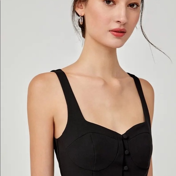 LOVE BONITO NWT black bodycon dress - Picture 2 of 5